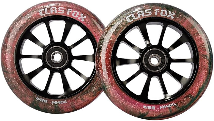 CLAS FOX Pro Stunt Scooter Rollen Roller Räder 110mm EIN Paar mit ABEC-9 Kugellager CNC Metallker (2