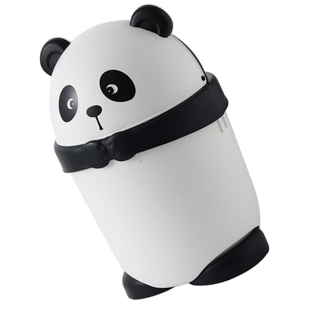 Happyyami Niedliche Abfallbehälter Niedlicher Mülleimer In Panda-Form Cartoon-Papierkorb Kunststoff-