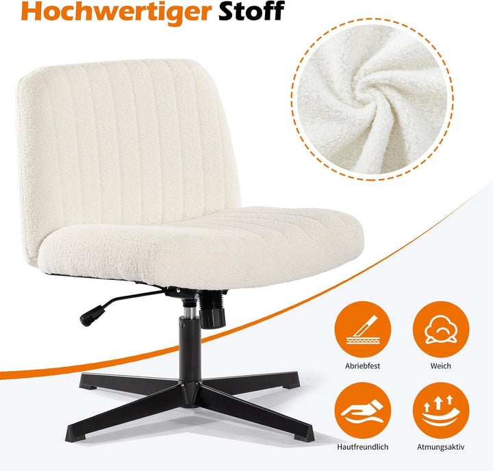 Bosmiller Bürostuhl Ohne Armlehnen Höhenverstellbar Schreibtischstuhl Armless Office Chair Schminkti