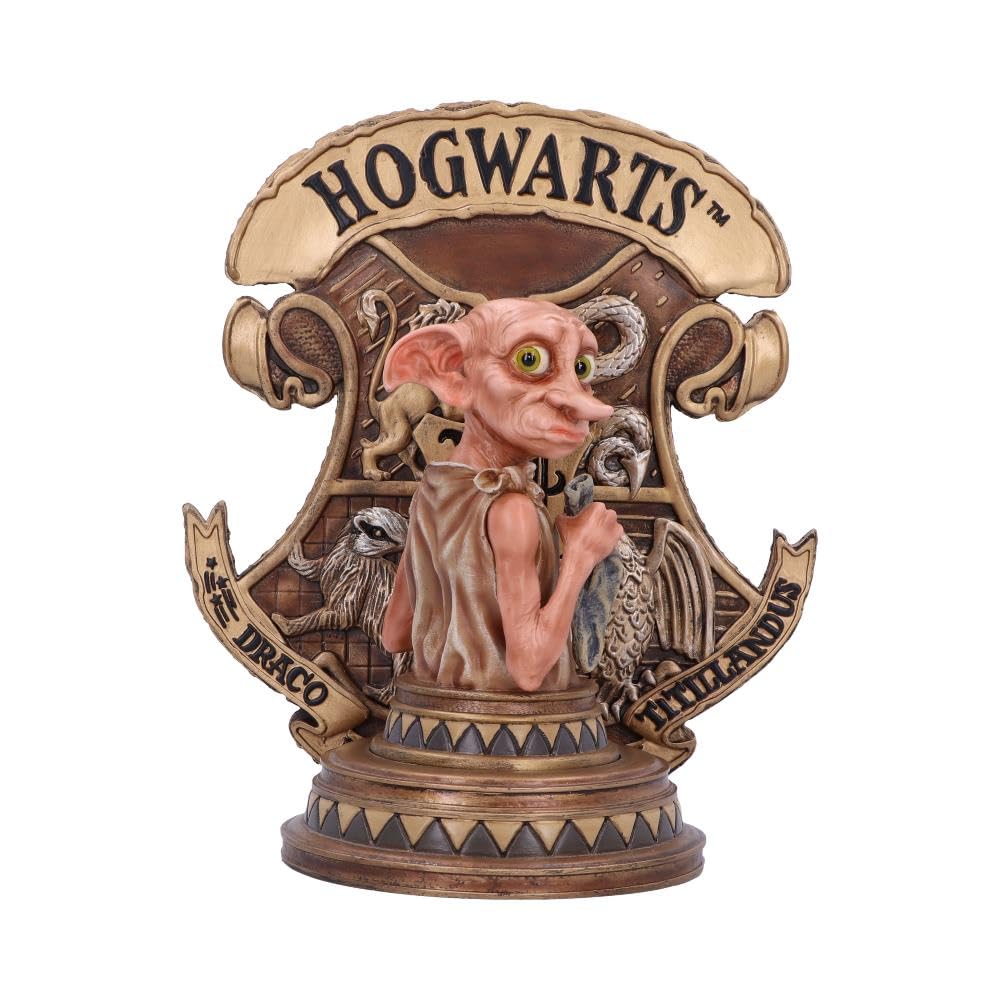 Nemesis Now Offiziell lizenzierte Harry Potter Dobby Buchstütze, goldfarben, 20 cm
