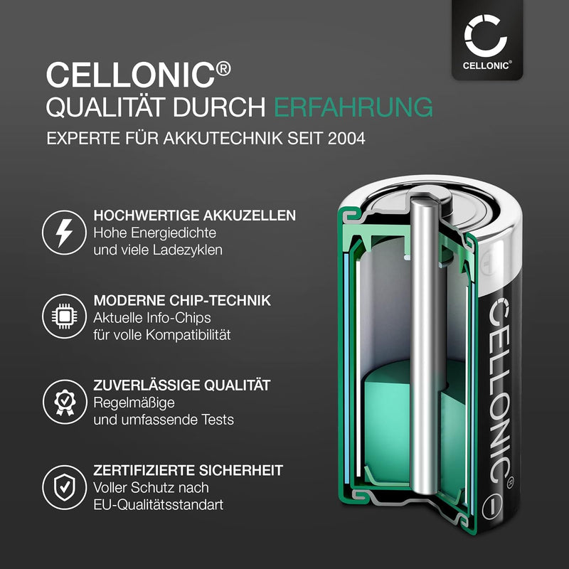 CELLONIC® Ersatzakku L0738-LF für JBL Tuner AM0304 Lautsprecher Musikbox Akku 1850mAh Soundbox Batte