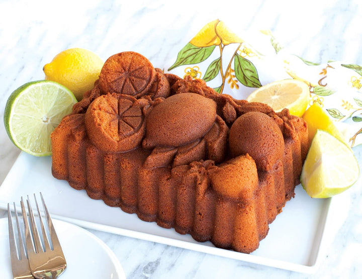 Nordic Ware Backform Citrus Blossom Loaf Pan Aluminium Braun, 25,4cm x 25,4cm, NW 90248, 25,4cm