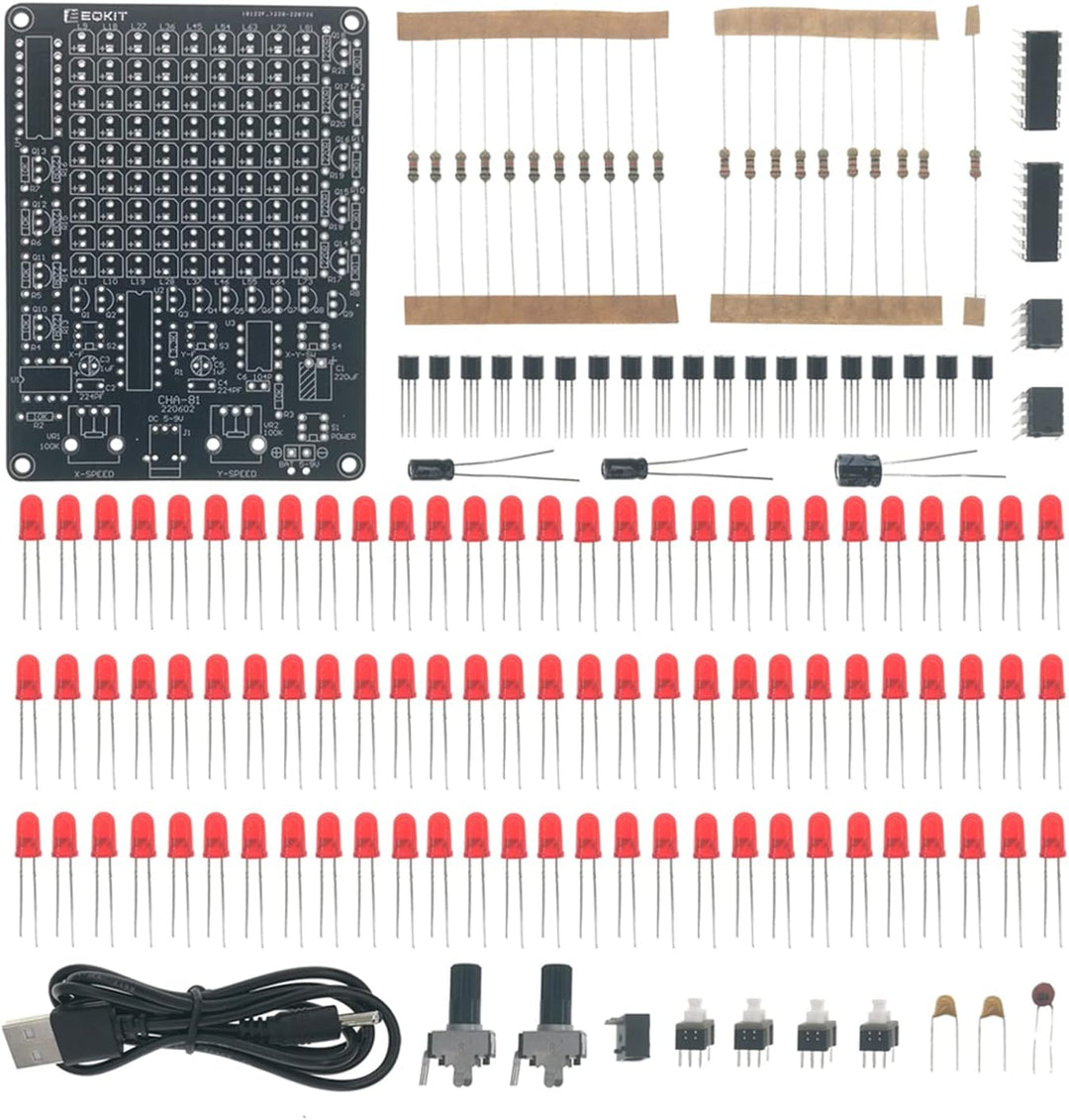 Elektronischer Bausatz mit losen Teilen LED-Jagd-Bausatz Fun-Elektronik Verschiedene Blinkeffekte St