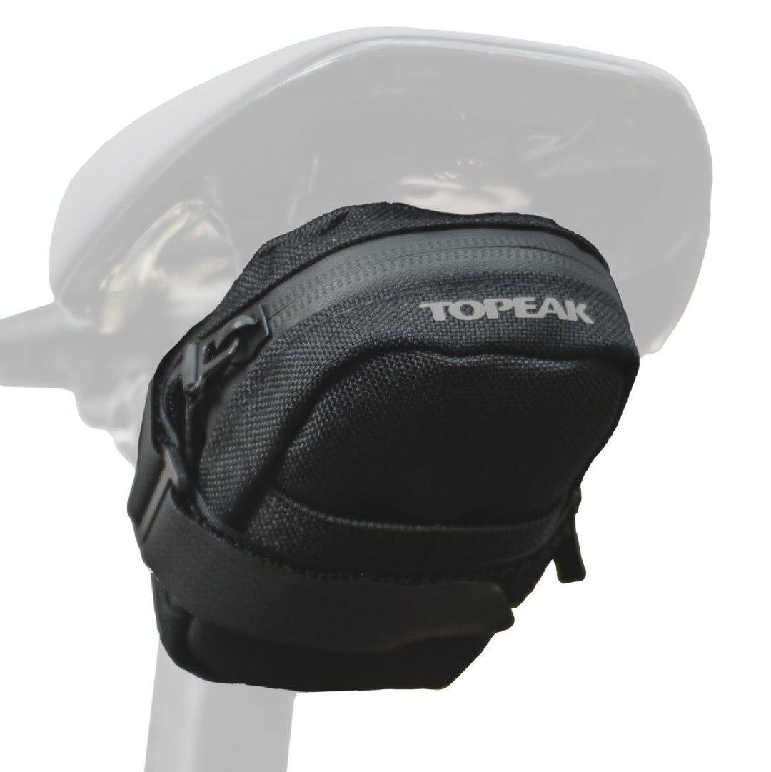 TOPEAK Elementa SeatBag Slim Black Hook & Loop Strap X-Small Schwarz, X-Small Schwarz