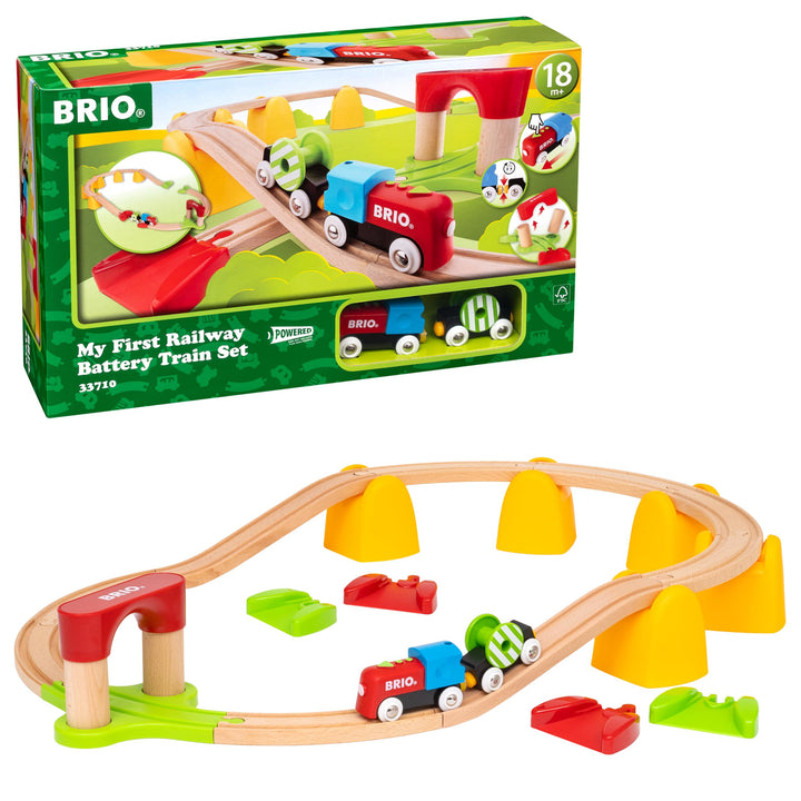 BRIO Bahn 33710 - Mein erstes Bahn Set mit Batterielok Single, Single