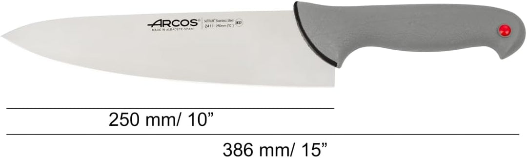 Arcos Serie Colour Proof - Kochmesser - Klinge Nitrum Edelstahl 250 mm - HandGriff Polypropylen Von