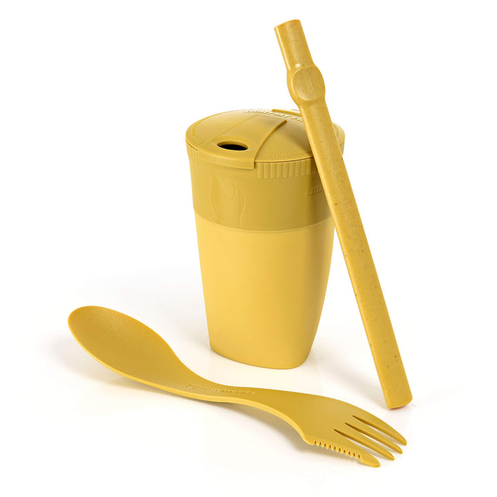 Light My Fire Camping Mess Kit – 3 Stück – wiederverwendbarer Strohhalm, faltbarer Becher & Camping-