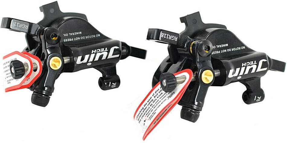 Juin Tech R1 Hydraulic Road CX Disc Brake Set 160mm with Rotor, Front and Rear, Black, JT1902