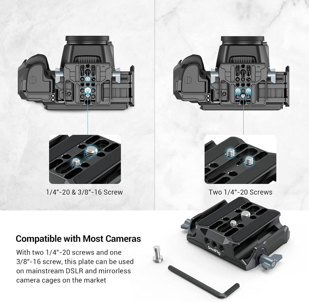 SMALLRIG Universal LWS Baseplate mit Dual 15mm Rod Clamp - 3357