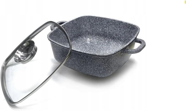 8-tlg Antihaft-Topfset mit Deckel,Bratpfanne,Induktion KB3958 GRAU