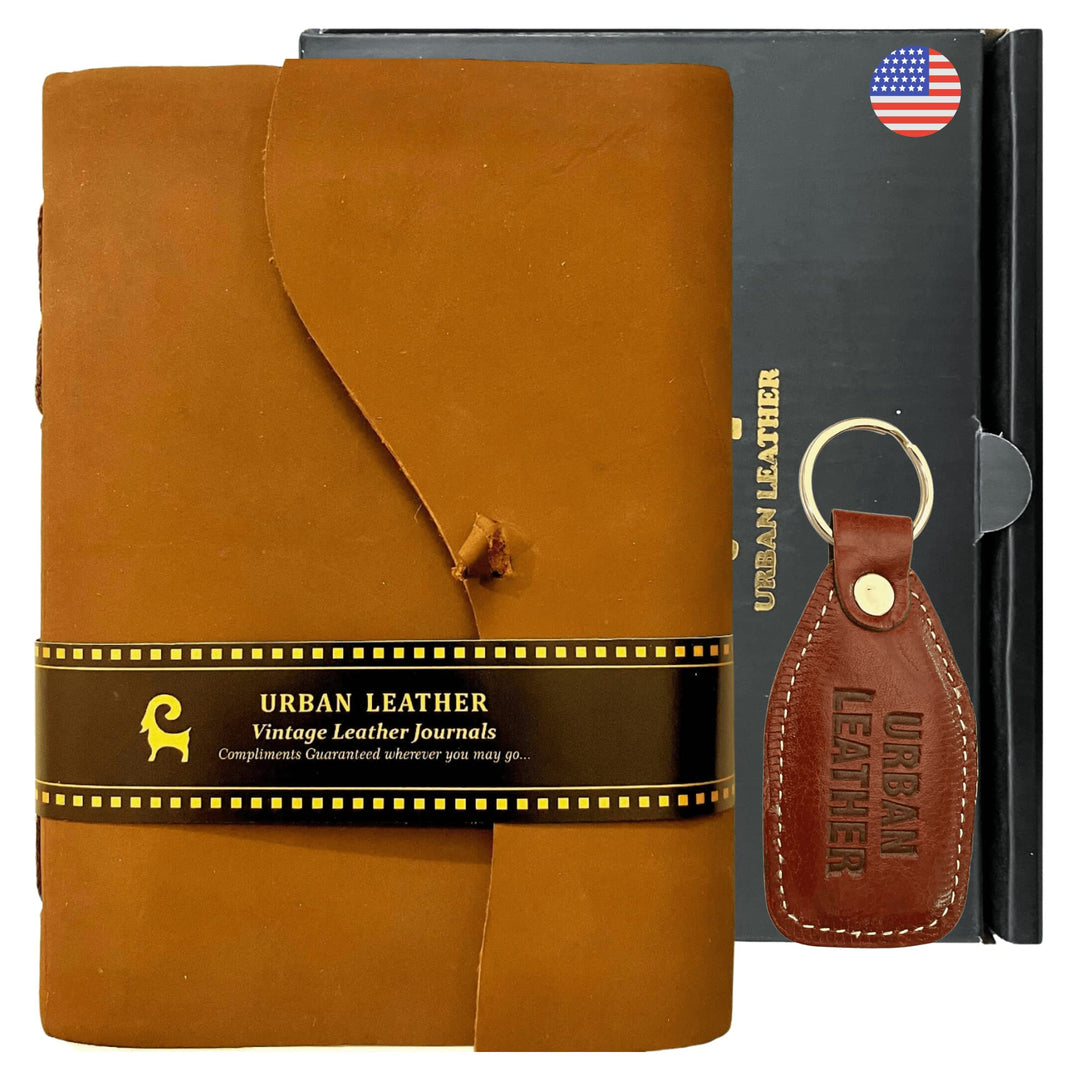 Urban Leather Journal, Drawing Sketchbook Scrapbook Notebook Daily Diary for Your Travel Stories, Ha