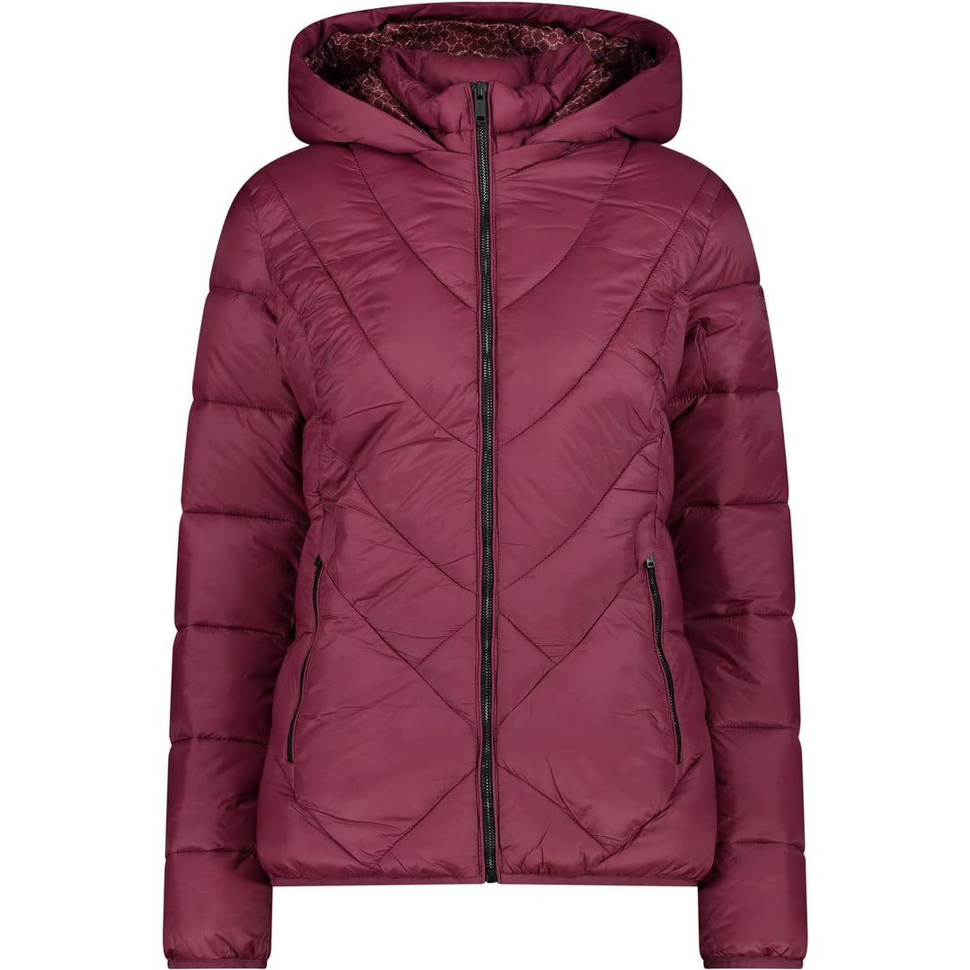 CMP Damen Hoodie Snaps Jacke Isolationsjacke 36 RUBINO, 36 RUBINO