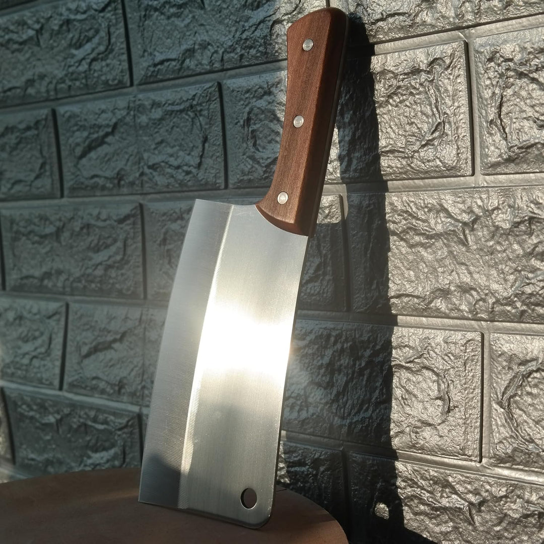 Kitory Hackmesser 18cm, Fleichmesser Extrem Scharf Chinesisches Küchenmesser, Metzgermesser mit Hoch