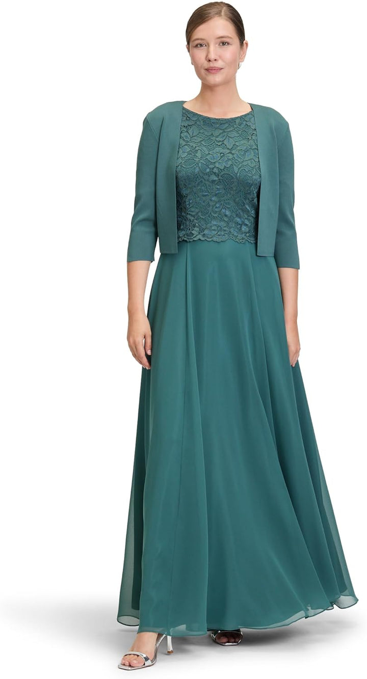 Vera Mont Damen Strickbolero Langarm XS Grün, XS Grün