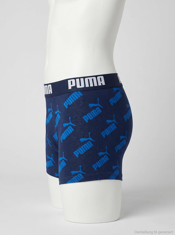PUMA Children Unisex Boxer Unterwäsche (5er Pack), Blau