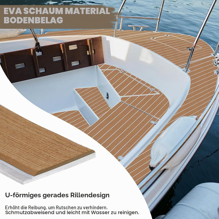 SenMore Synthetisches Teak-Boot, Eva-Schaumstoff, für Boote, Marine, Yacht, Dekoration von Yachtböde
