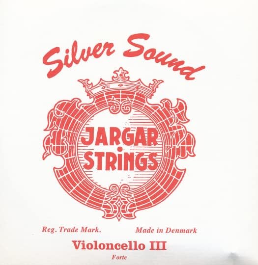 JARGAR Ce-GCFS Cello Classic G-Saite-SILVER, forte (1,16mm) für Cello Forte / Heavy Rot // Red, Fort