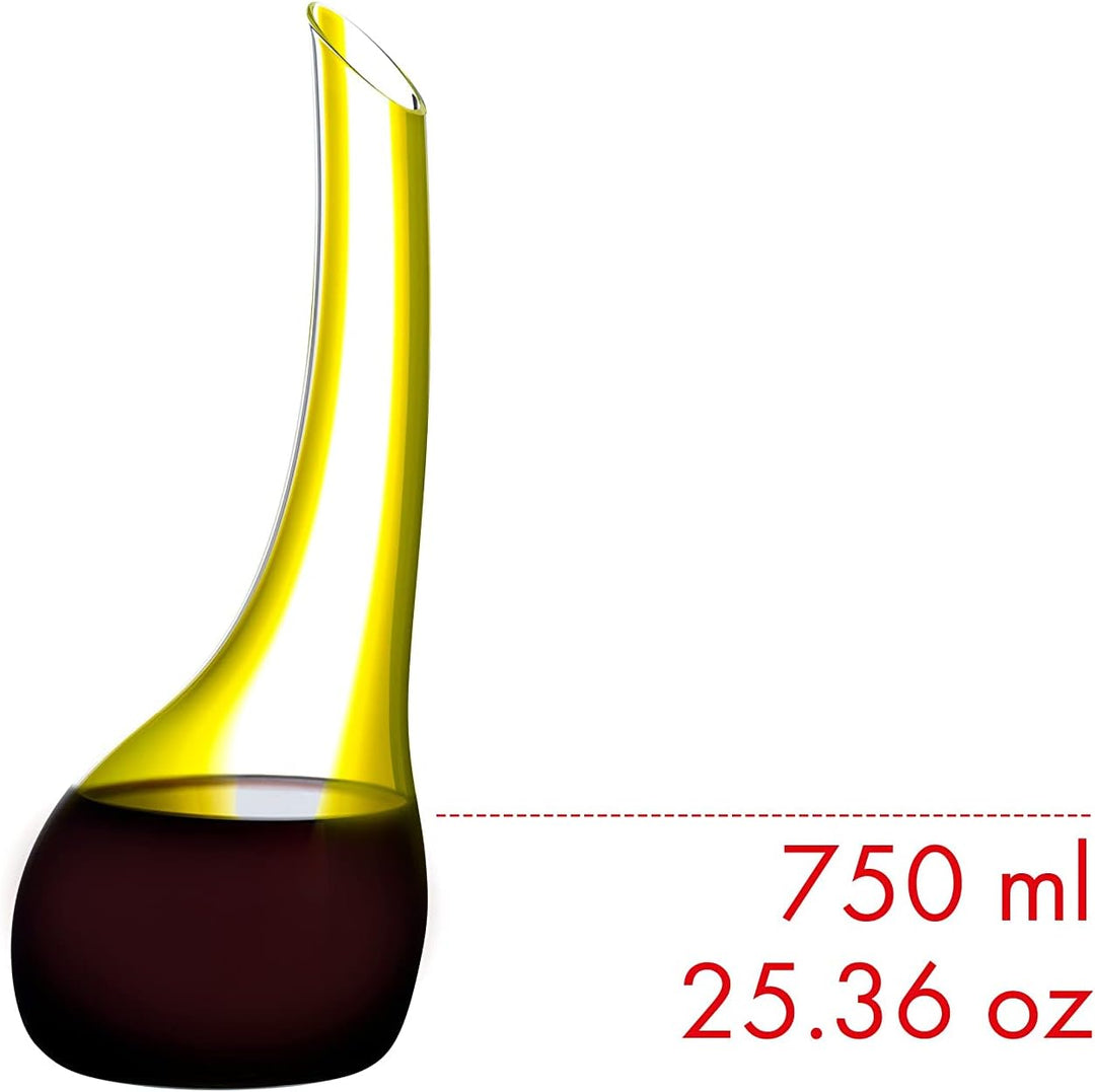 RIEDEL Dekanter Cornetto Confetti - Gelb, klares+gelbes Kristallglas, handgefertigt