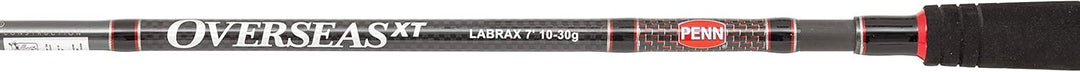 PENN Overseas XT Labrax Angelrute – Reise-Spinnrute für Barsch, Wolfsbarsch – Fuji Alconite Ringe, s