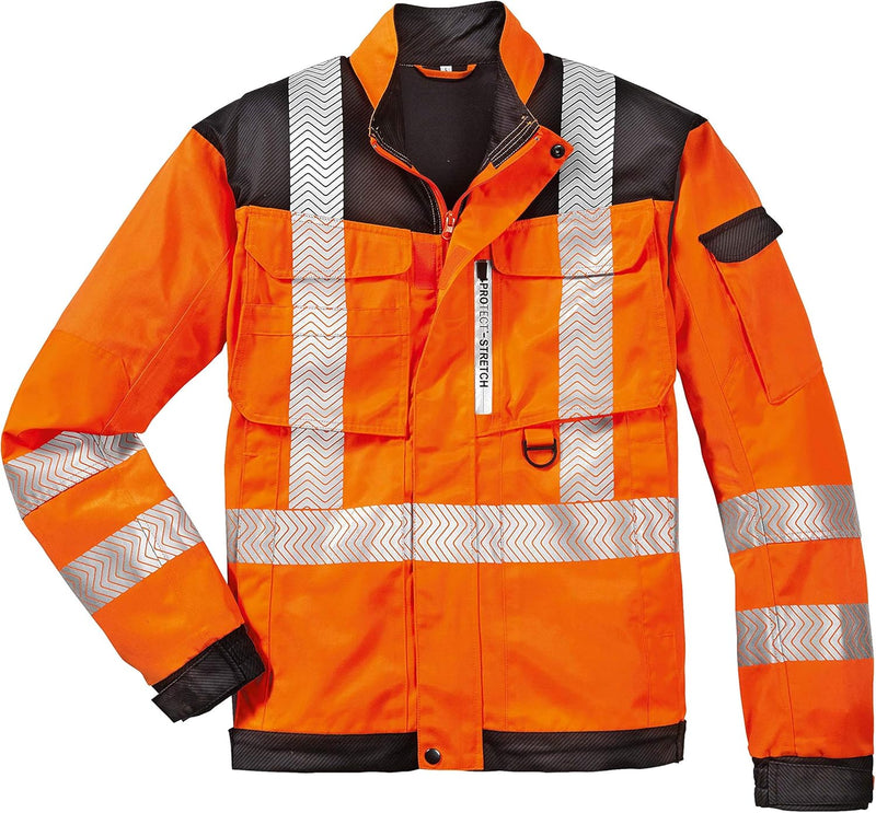 4Protect Warnschutz Bundjacke "Kentucky", 1 Stück, XL, leuchtorange / grau, 3810-XL Leuchtorange / G