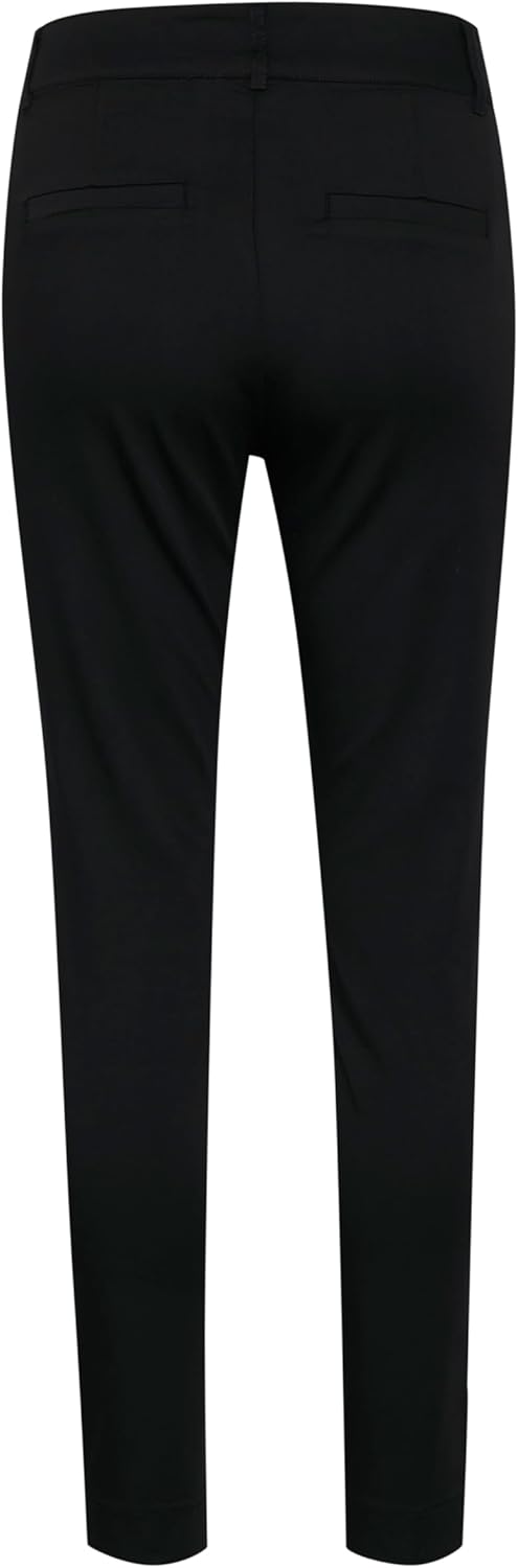 KAFFE Casual Hose Kalea Damen Chino Hose Elegant Klassische Stoffhose 32 Black Deep, 32 Black Deep