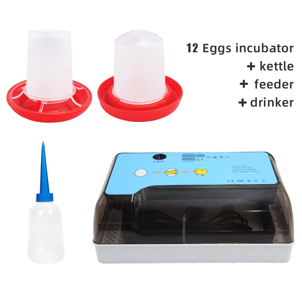 12 Eier automatische Inkubation Inkubator Zubehör Inkubator