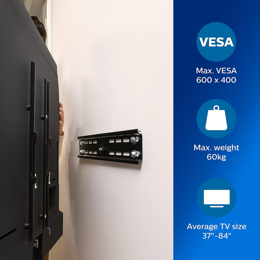 Philips TV Wandhalterung SQM3642/00 - TVs 37" bis 84" - Max. Belastbarkeit 60KG - Universal TV Halte