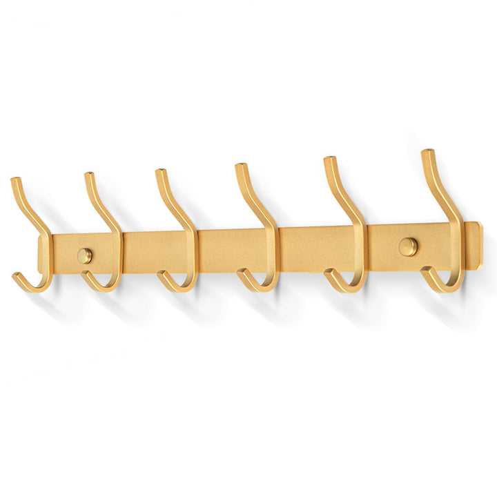Garderobenhaken Edelstahl, Hakenleiste Kleiderhaken Wand mit 6 Haken, Garderobe Garderobenleiste Wan