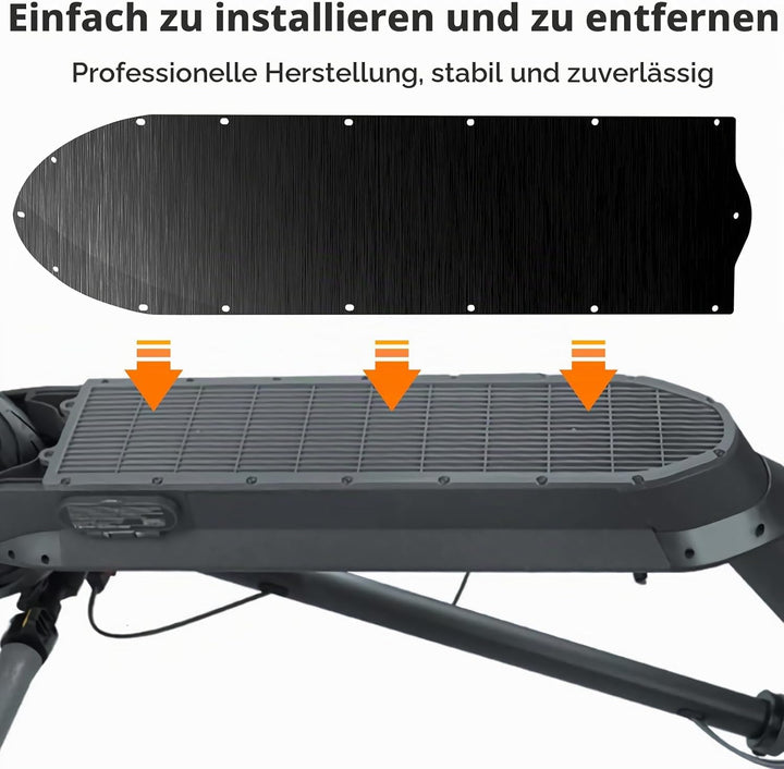 Scooter Bottom Plate, kompatibel mit Ninebot Max G2 G65, Untere Batterieabdeckung aus rostfreiem Sta