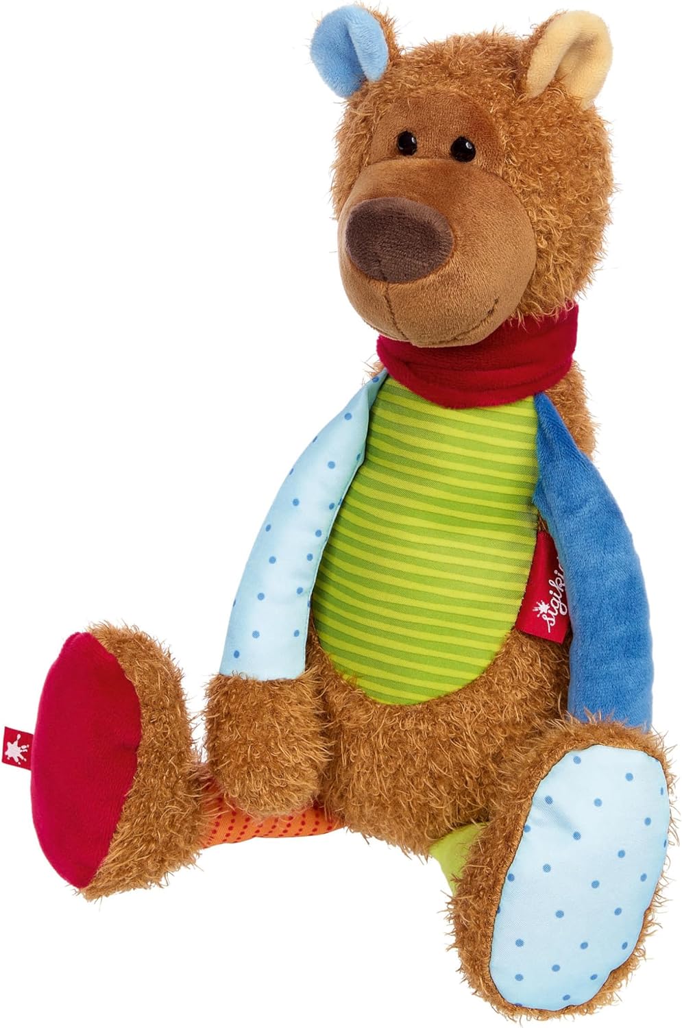 SIGIKID 42849 Stofftier Fuchs Patchwork Sweety Kuscheltier zum Spielen & Schmusen aus weichem Materi