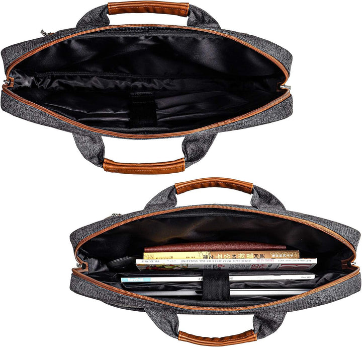 DOMISO 15-15,6 Zoll Wasserdicht Laptop Tasche Aktentasche Schultertasche Notebooktasche für 15.6" Le