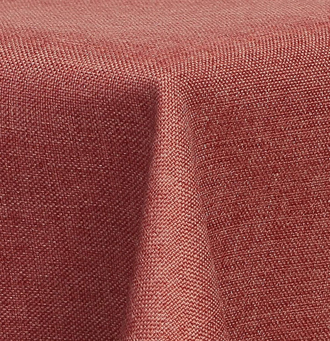 Textil Tischdecke - Leinen Optik - wasserabweisend oval (terrakotta, oval 135x180) Terrakotta oval 1