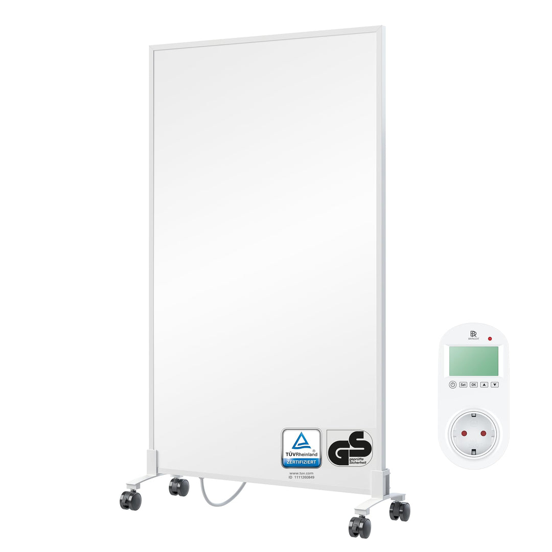 BR Bringer Infrarotheizung Standgerät - 800 Watt - Energiesparend - Mobile Elektroheizung mit Standf