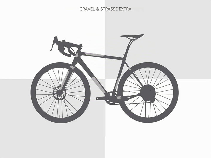 All Mountain Style | Schützer für Rennrad und Schotterfahrradrahmen | Hochwertiges selbstklebendes P