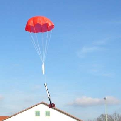 Raketenmodellbau Klima Fallschirm im Durchmesser 35cm