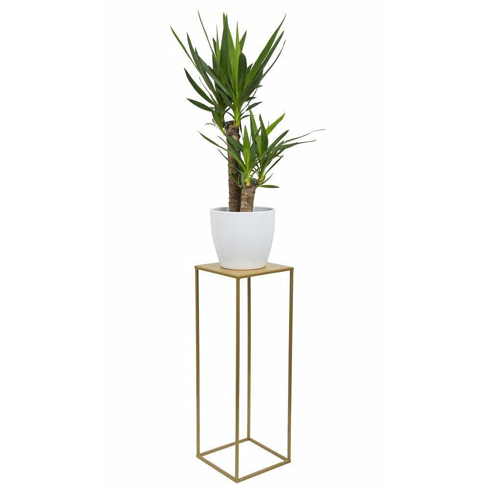 Loft Modern Metall Pflanzenständer Blumenständer 70 cm golden