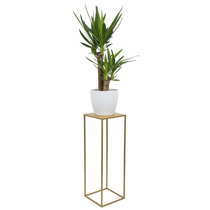 Loft Modern Metall Pflanzenständer Blumenständer 70 cm golden