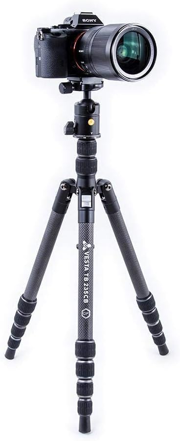 Vanguard Vesta TB 235CB Reise-Stativ, Carbon, Kugelkopf, 5 Abschnitte, VESTA TB 235CB