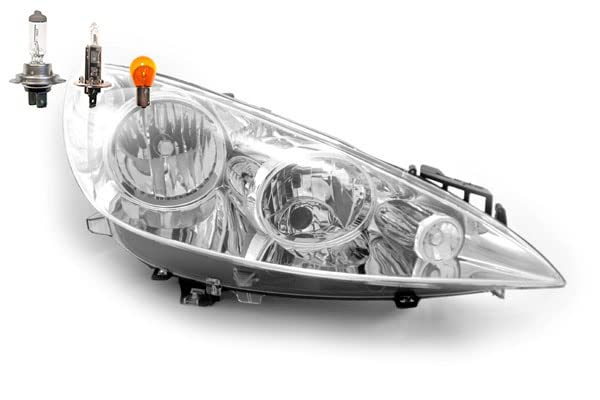 Johns, Scheinwerfer passend für Peugeot 308 09/07-04/11 rechts + Leuchtmittel