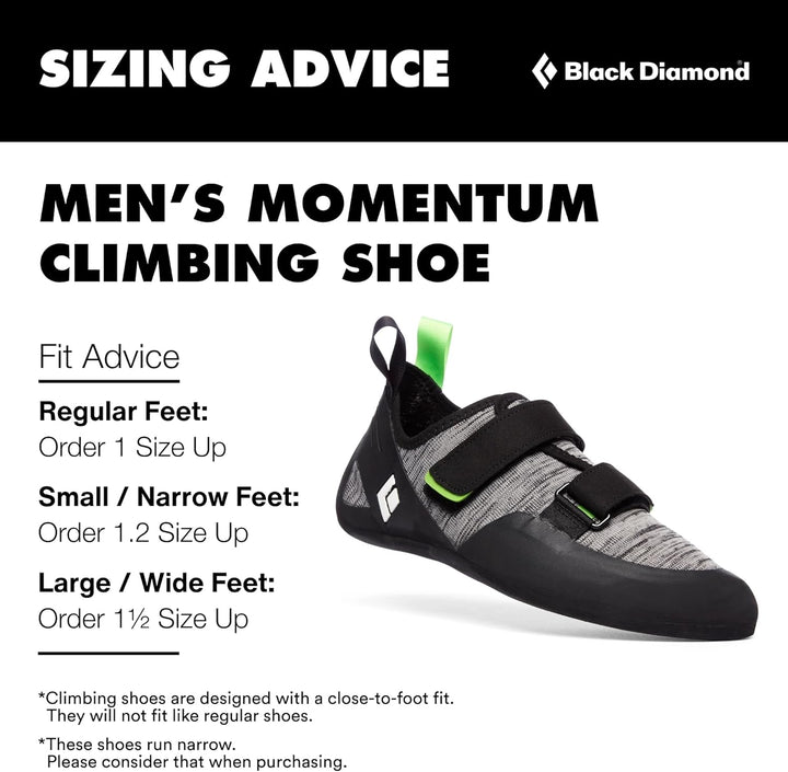 Black Diamond Herren M Momentum Kletterschuhe Wanderschuh 42 2/3 EU Schwarz, 42 2/3 EU Schwarz