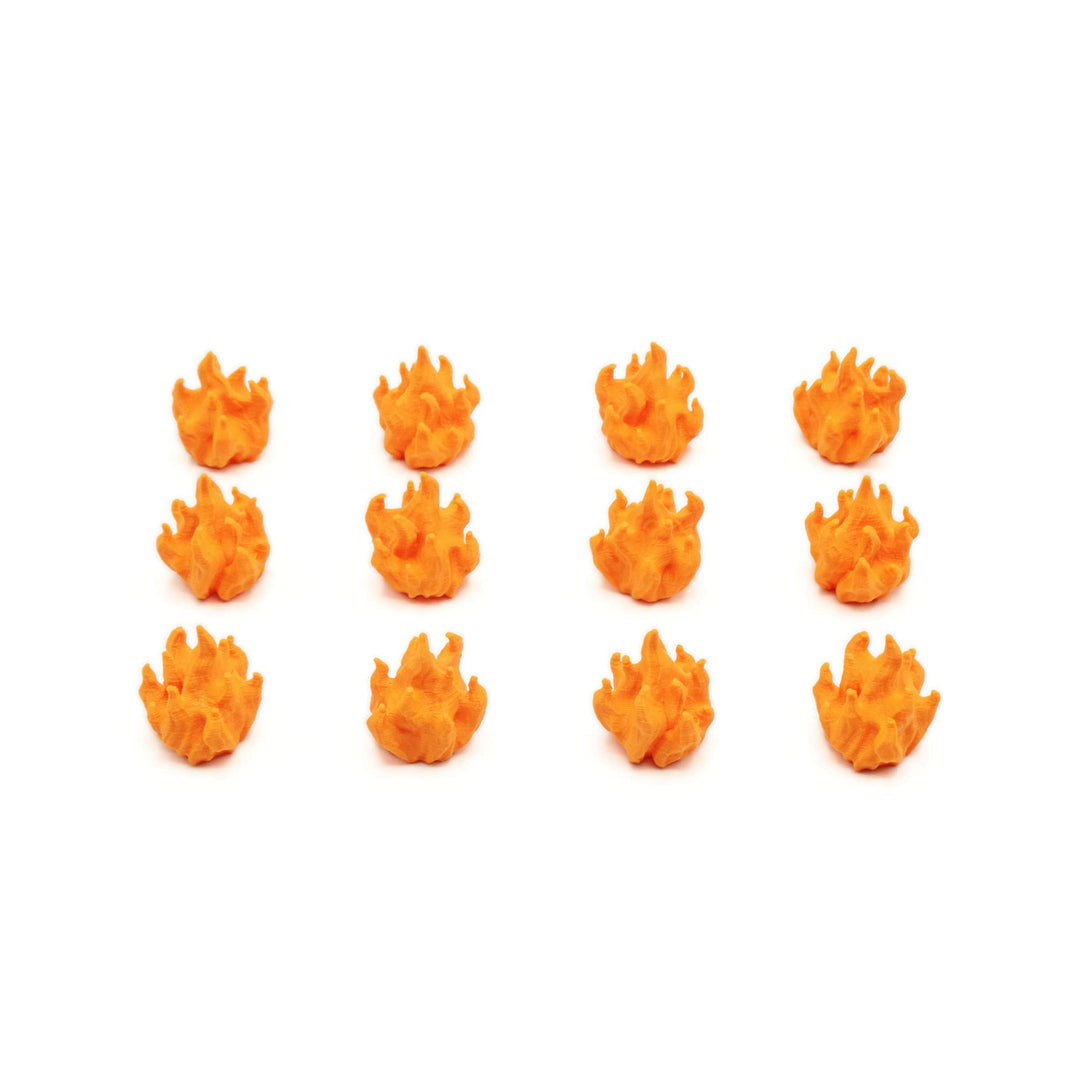 BGExpansions Feuer-Token für Nemesis und Nemesis: Lockdown – 12er-Pack | 3D-Feuer-Token für Nemesis™