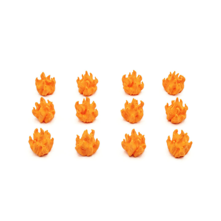 BGExpansions Feuer-Token für Nemesis und Nemesis: Lockdown – 12er-Pack | 3D-Feuer-Token für Nemesis™