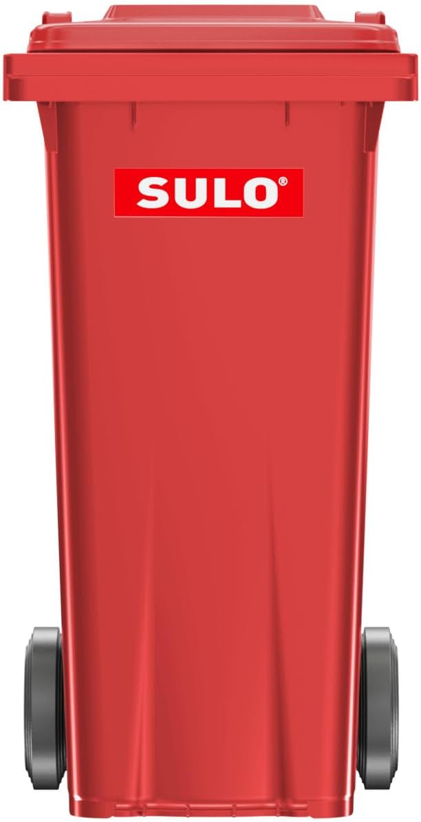 Müllgrossbehälter 120l rot a.Niederdruck-PE Rad-D.200mm