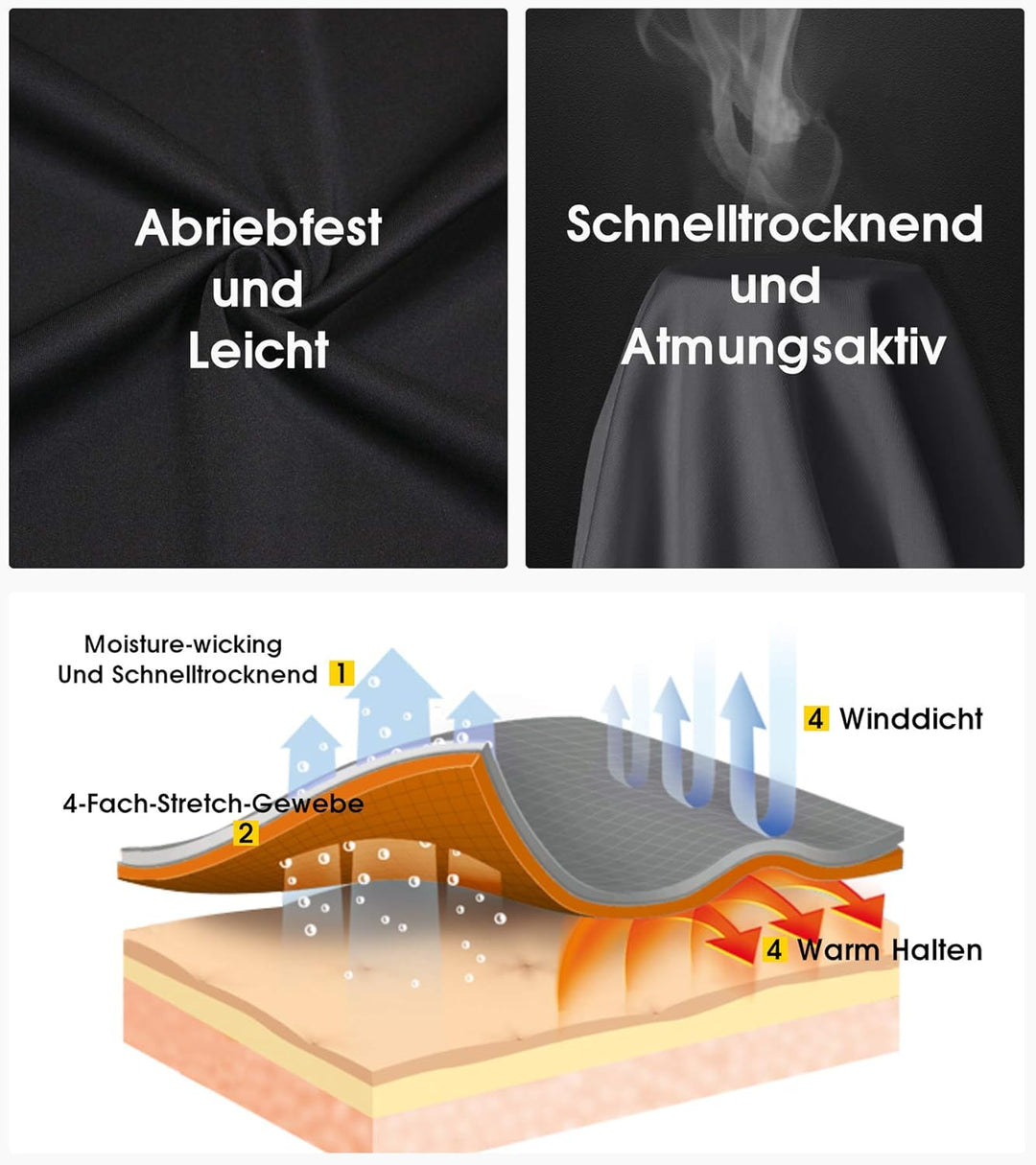 HOPLYNN - Thermal Underwear Set für Kinder Funktionsunterwäsche Skiunterwäsche Jungen Atmungsaktiv T