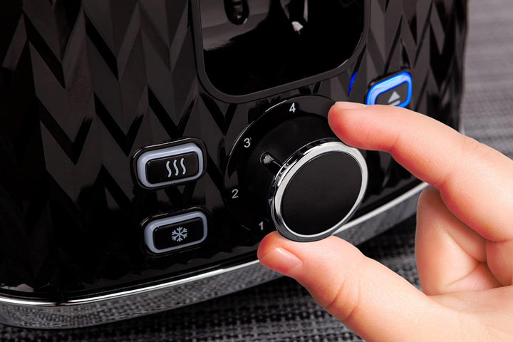 eldom TO265 Nele Toaster | 7 Röststufen | Defrost-Funktion | mit integrierten Brötchenaufsatz | Krüm