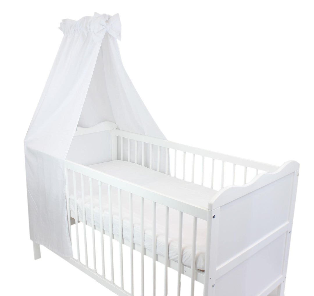 TupTam Babybett Himmel mit Schleifchen, Farbe: Weiss, Grösse: ca. 160x240 cm H240 x B160 cm (1er Pac