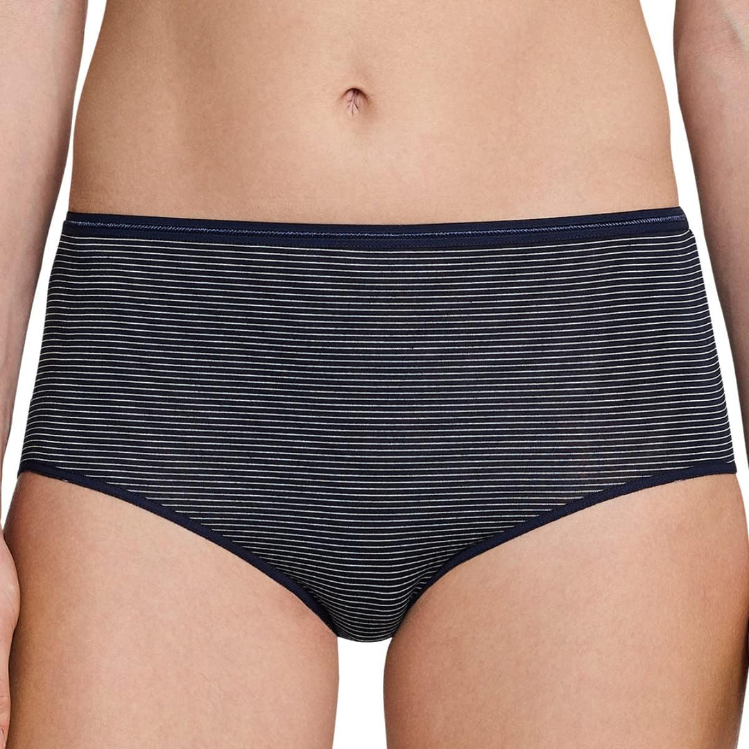 Schiesser Damen Slip Midi Midislip 2er Pack Doppelpack Poly - 162893 36 Nachtblau_162893, 36 Nachtbl