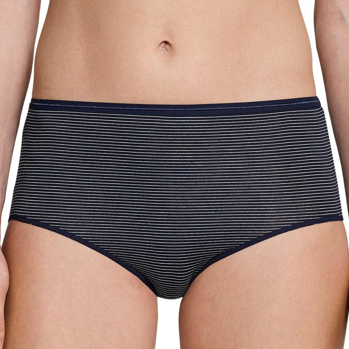 Schiesser Damen Slip Midi Midislip 2er Pack Doppelpack Poly - 162893 36 Nachtblau_162893, 36 Nachtbl