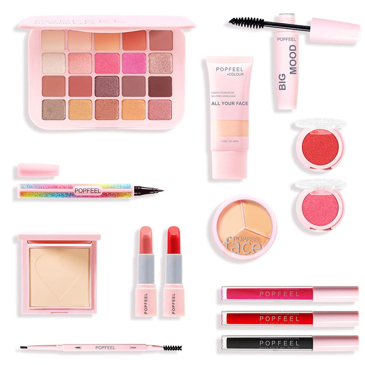 FantasyDay Multifunktions Exquisite Make-up Geschenkset Kosmetik Schmink Kit für Gesicht, Augen und