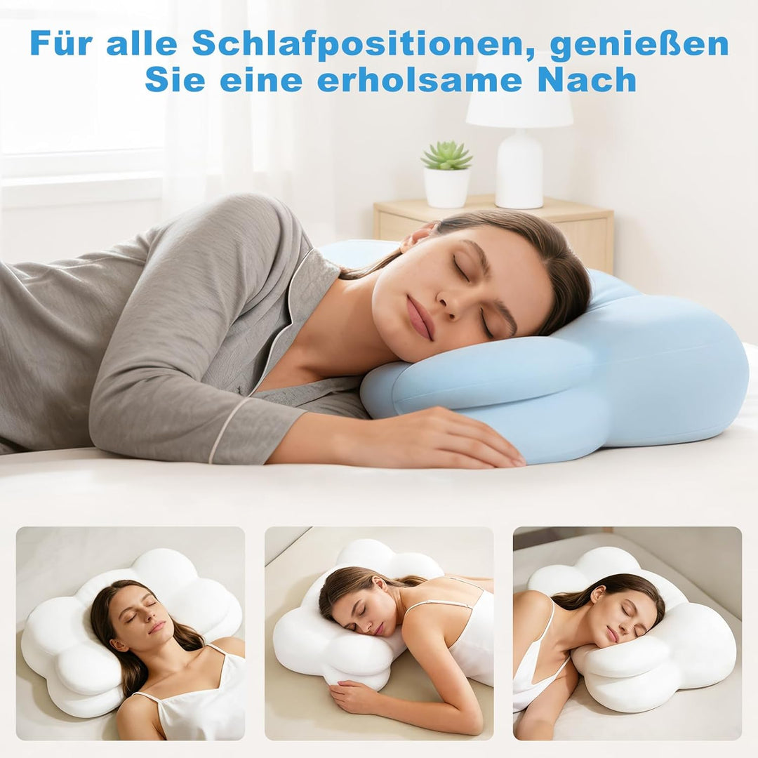 Mailirious Nackenkissen Kopfkissen, Memory Foam Kissen, Ergonomisches Nackenstützkissen Lindert Nack